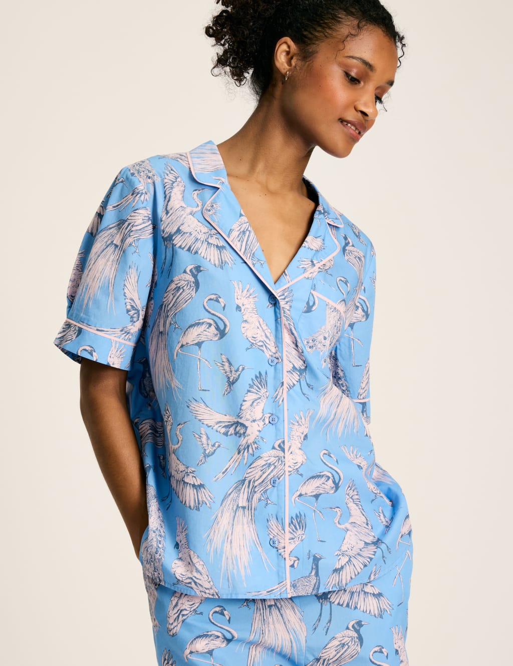 Bird print pyjamas sale