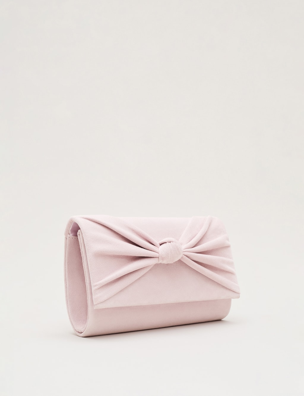 Suede Knot Front Clutch Bag 5 of 8