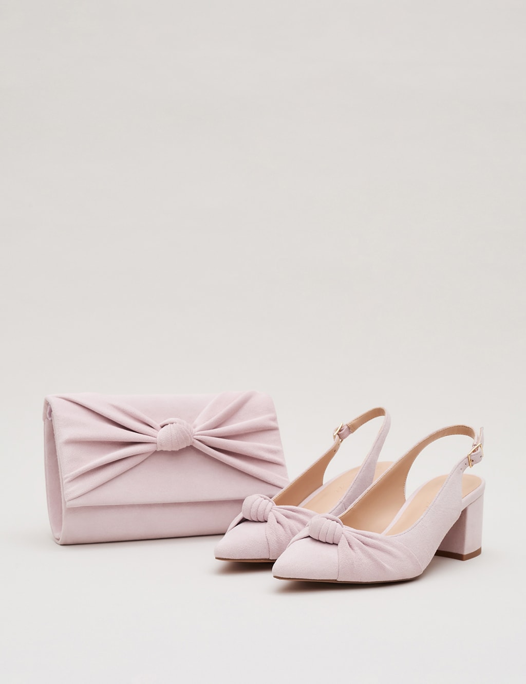 Suede Knot Front Clutch Bag 8 of 8