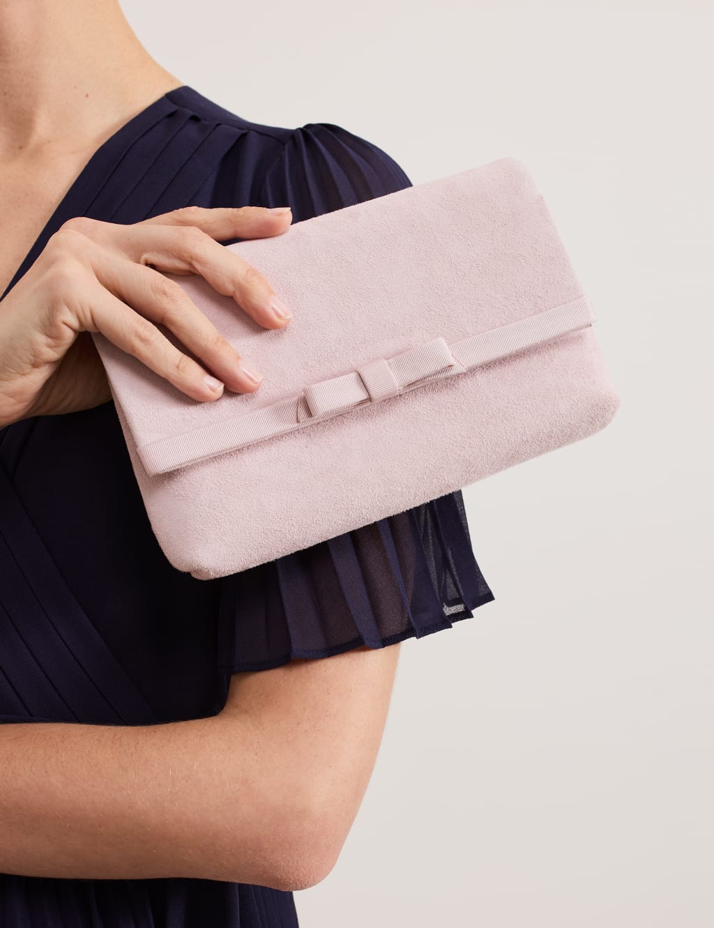 Suede Clutch Bag 3 of 7