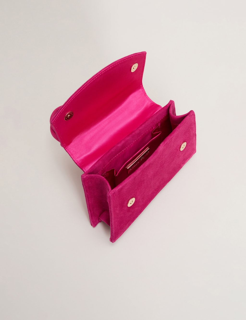 Suede Top Handle Clutch Bag 6 of 6
