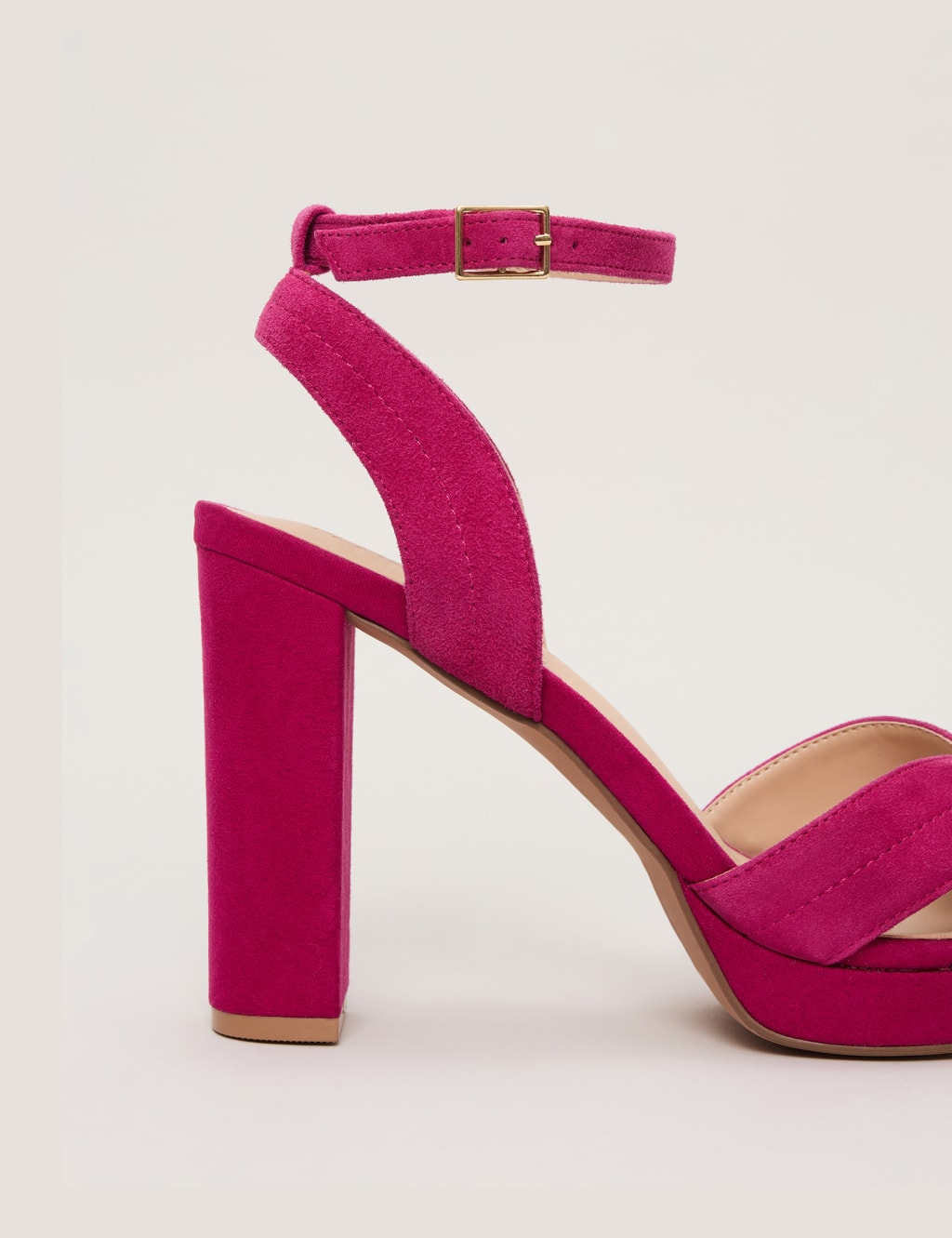 Suede Platform Open Toe Sandals 7 of 9