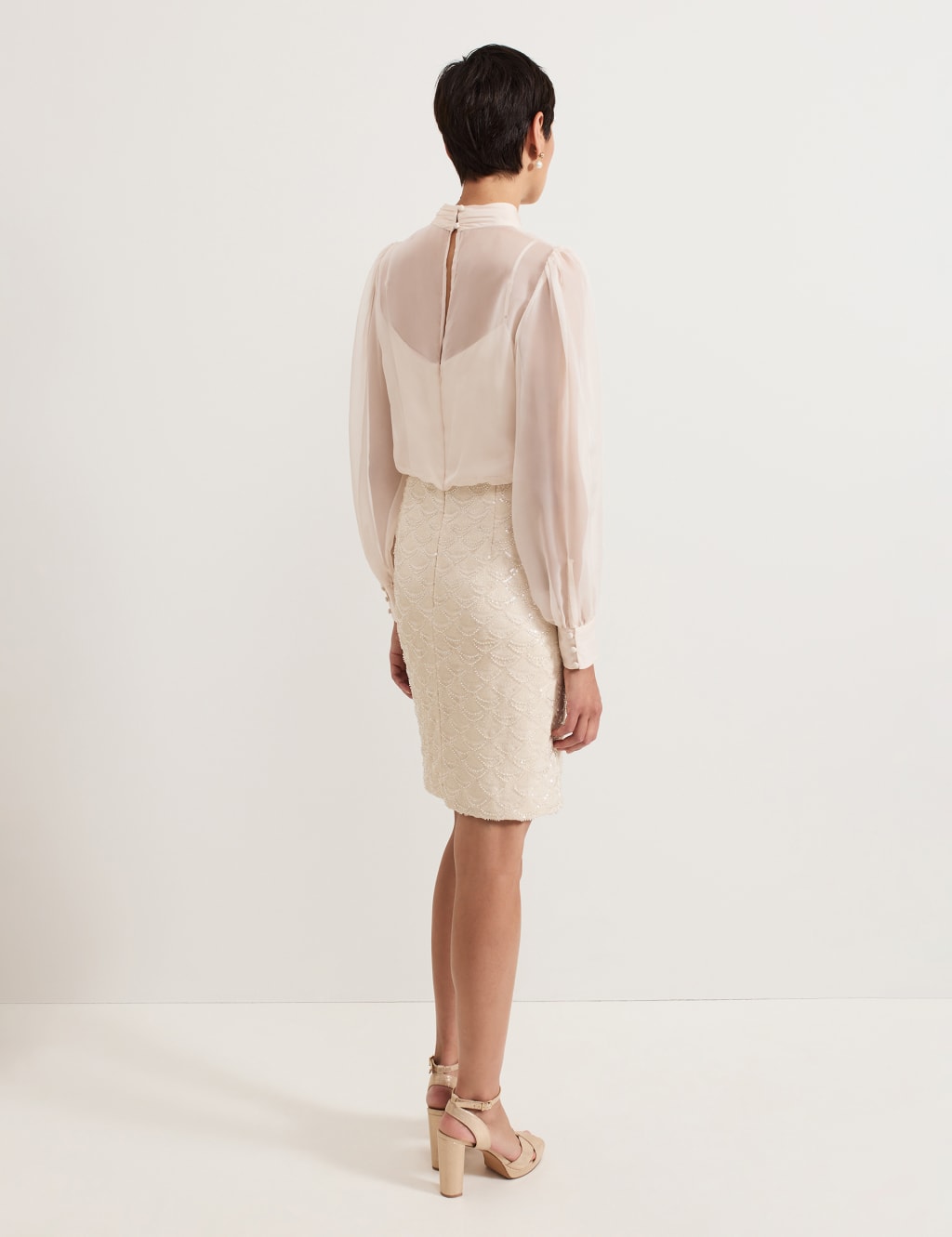 Sequin Mini Waisted Dress 4 of 6