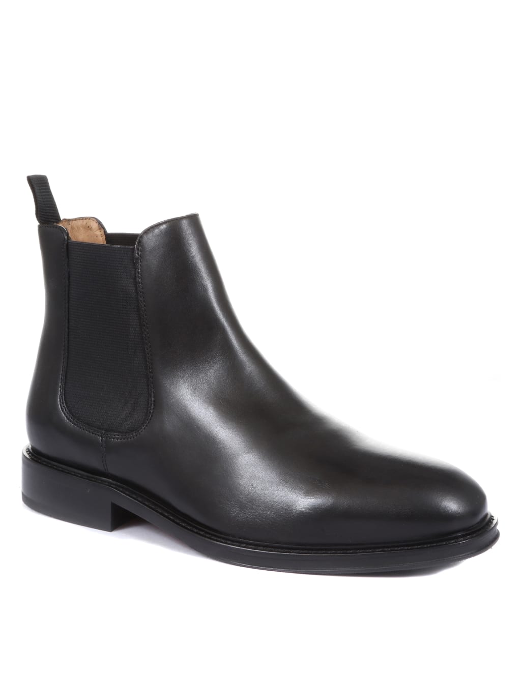 Leather Pull On Chelsea Boots