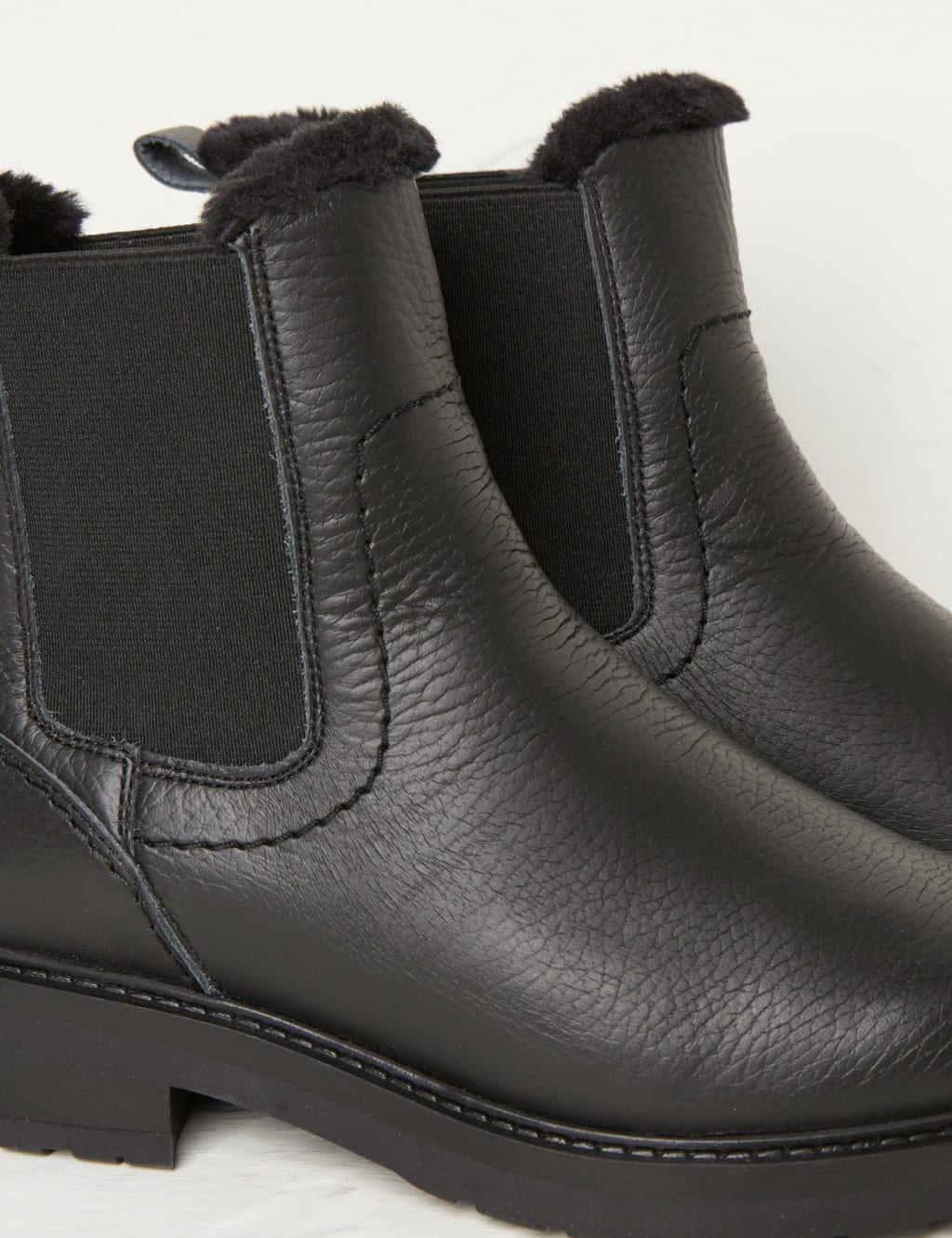 Faux leather chelsea boots womens store