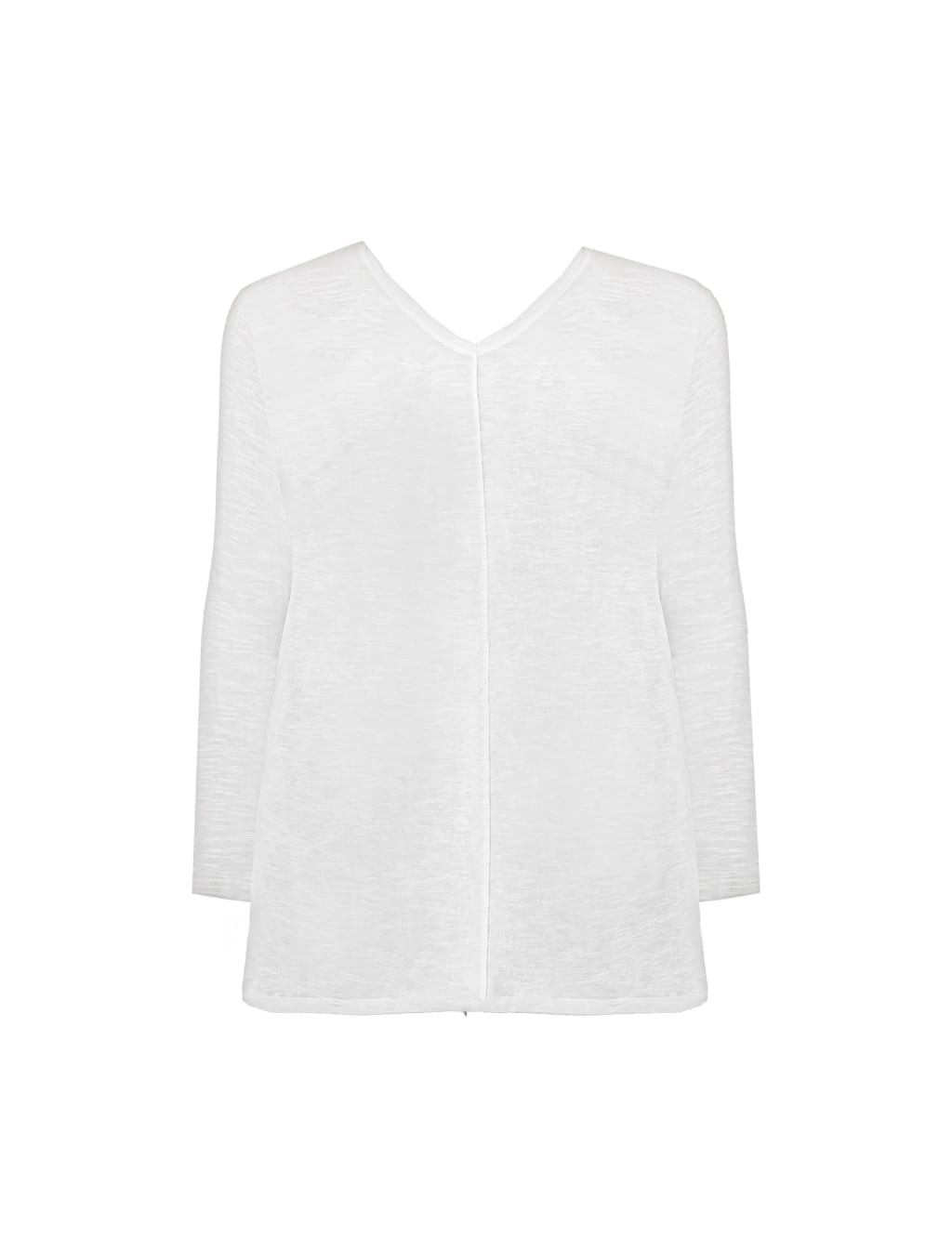 Pure Cotton Textured V-Neck T-Shirt 2 of 4