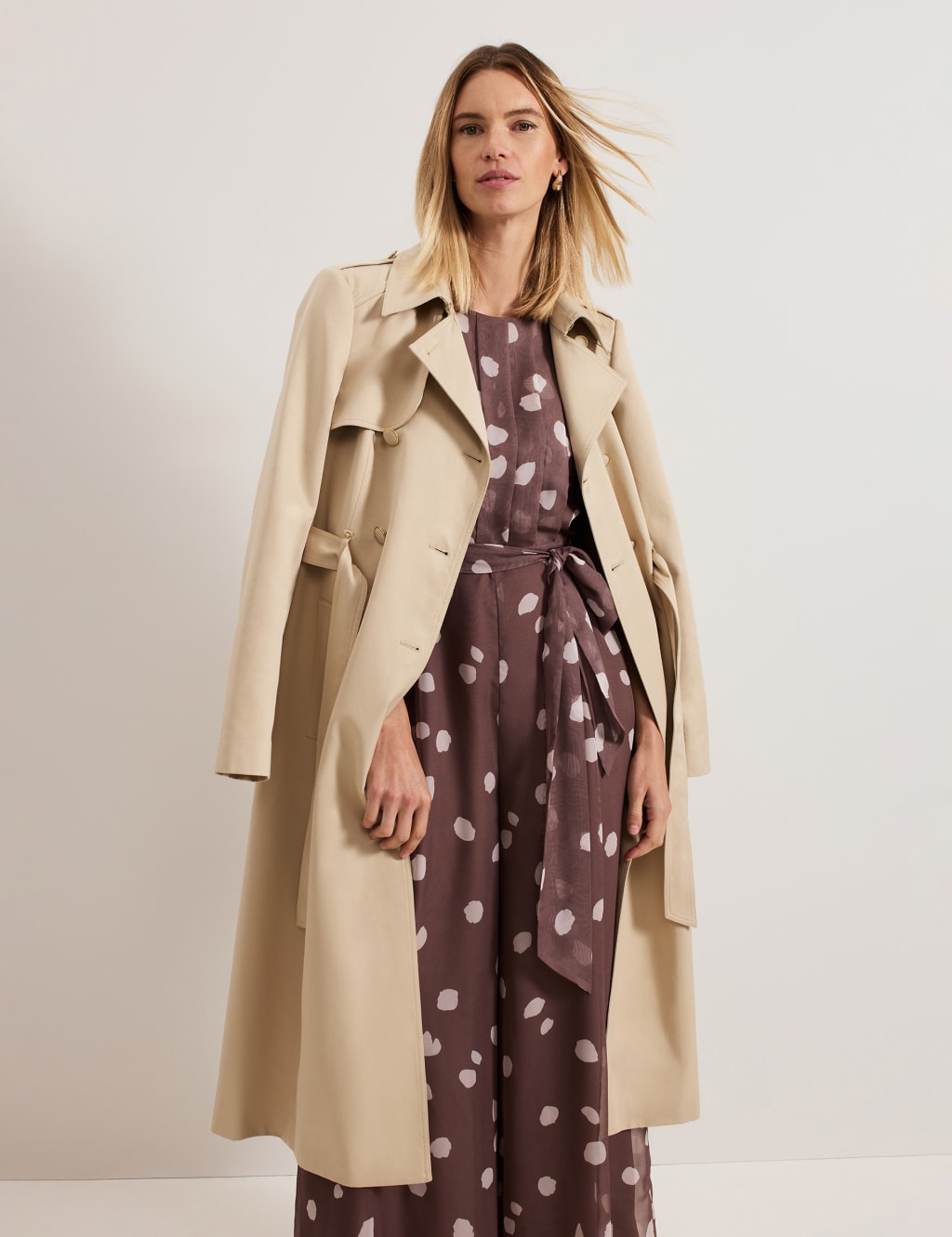 Chiffon Polka Dot Sleeveless Jumpsuit 8 of 8
