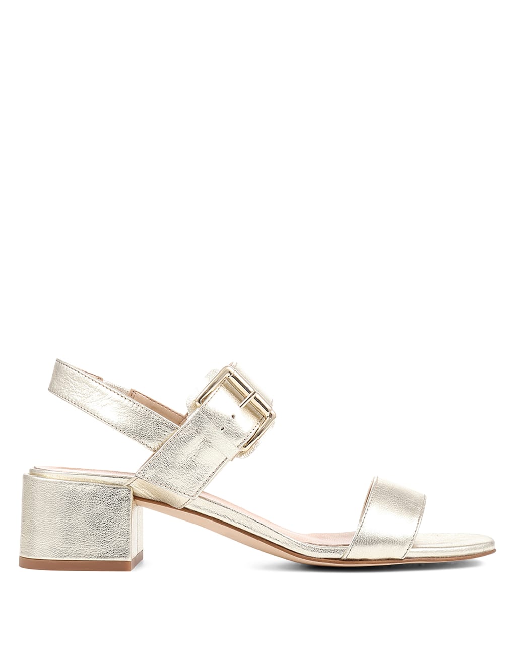 Leather Ankle Strap Block Heel Sandals 4 of 7