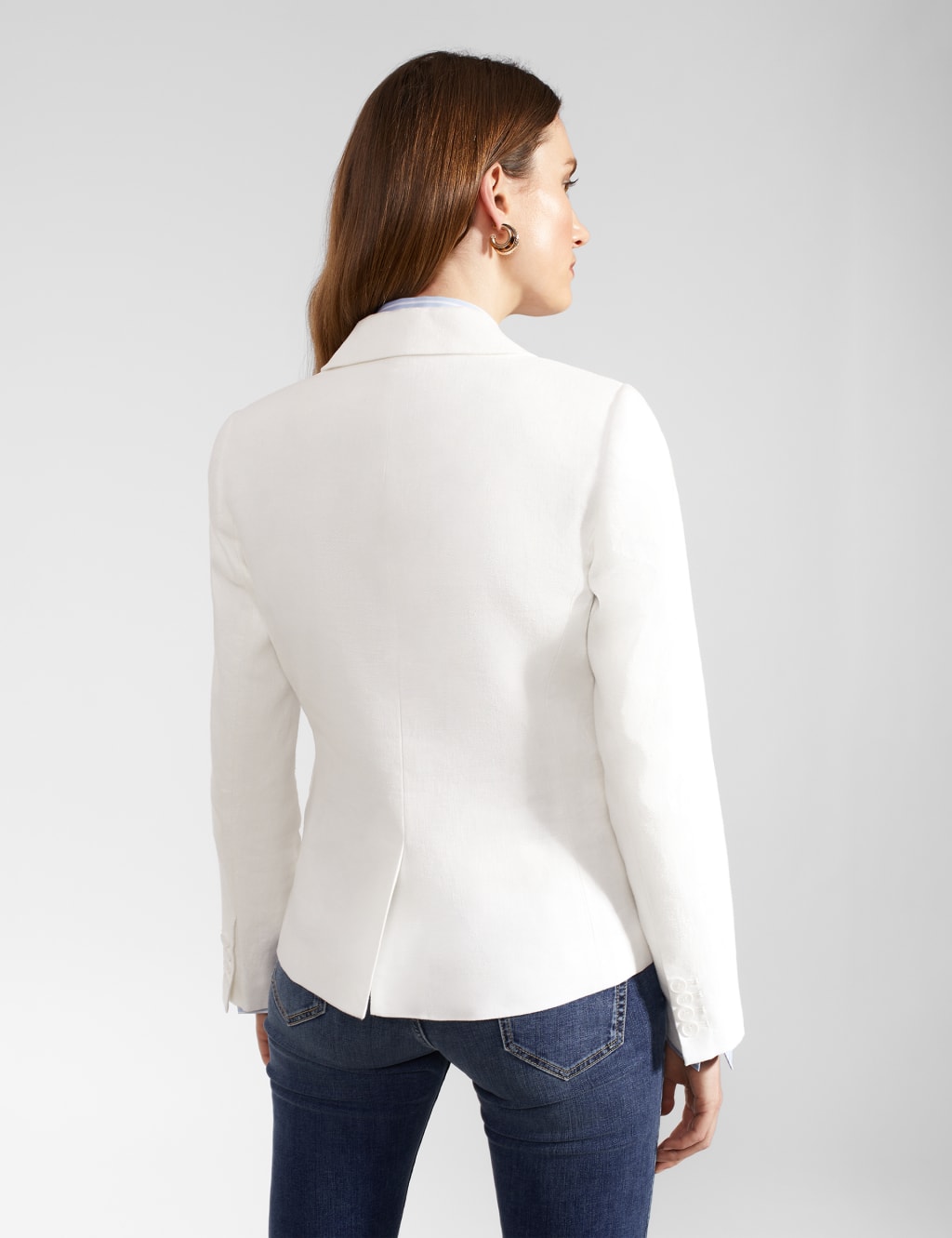 Pure Linen Single Breasted Blazer 4 of 5