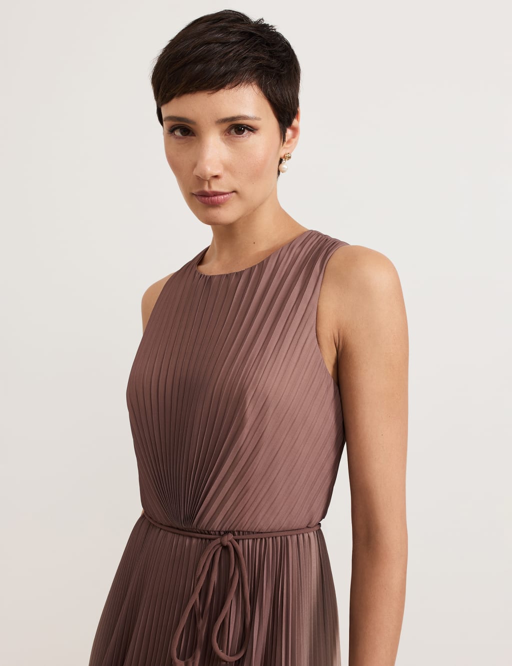 Ombre Round Neck Midi Skater Dress 5 of 8
