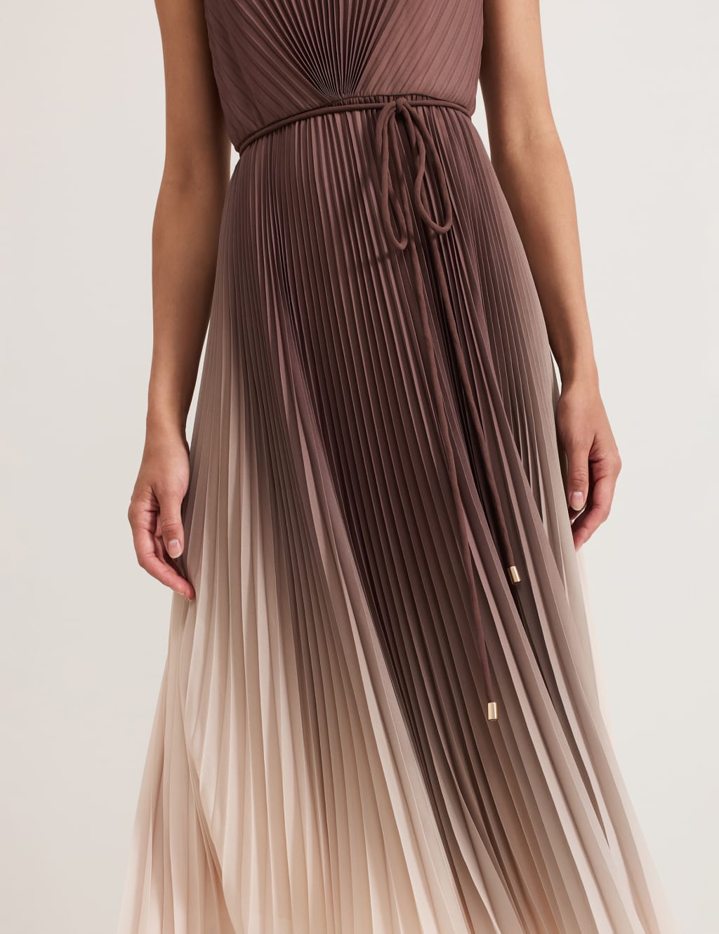 Ombre Round Neck Midi Skater Dress 6 of 8