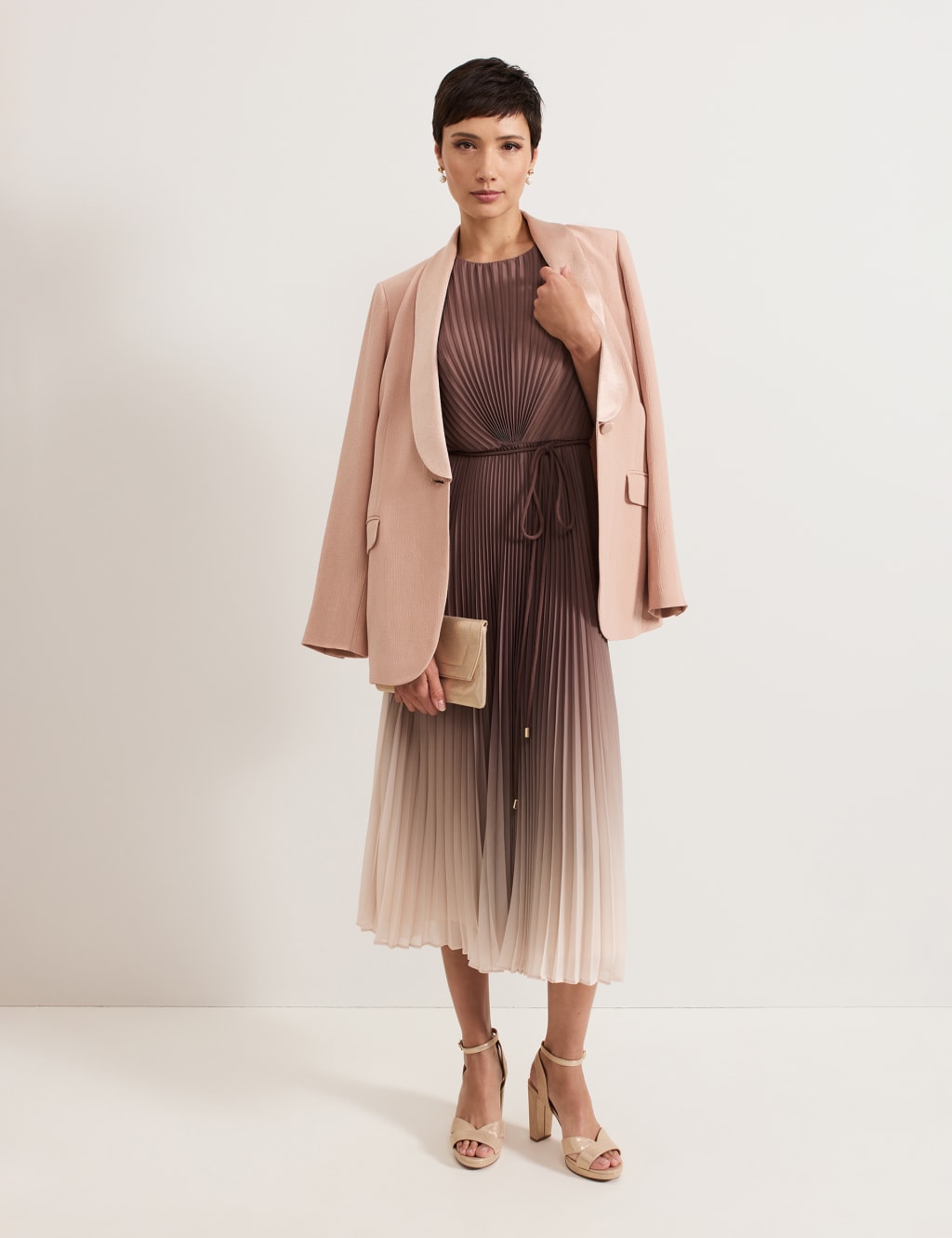 Ombre Round Neck Midi Skater Dress 8 of 8