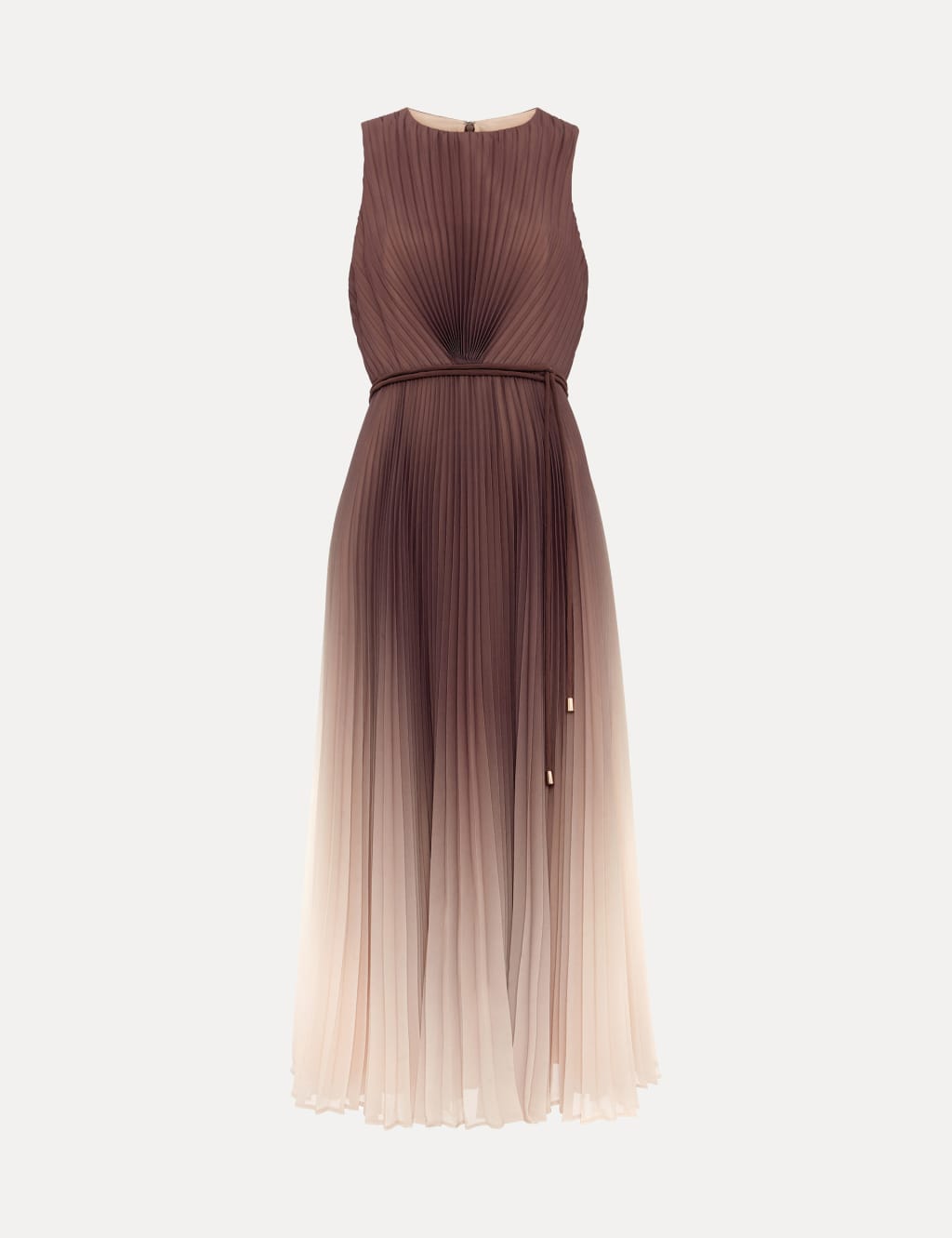 Ombre Round Neck Midi Skater Dress 2 of 8