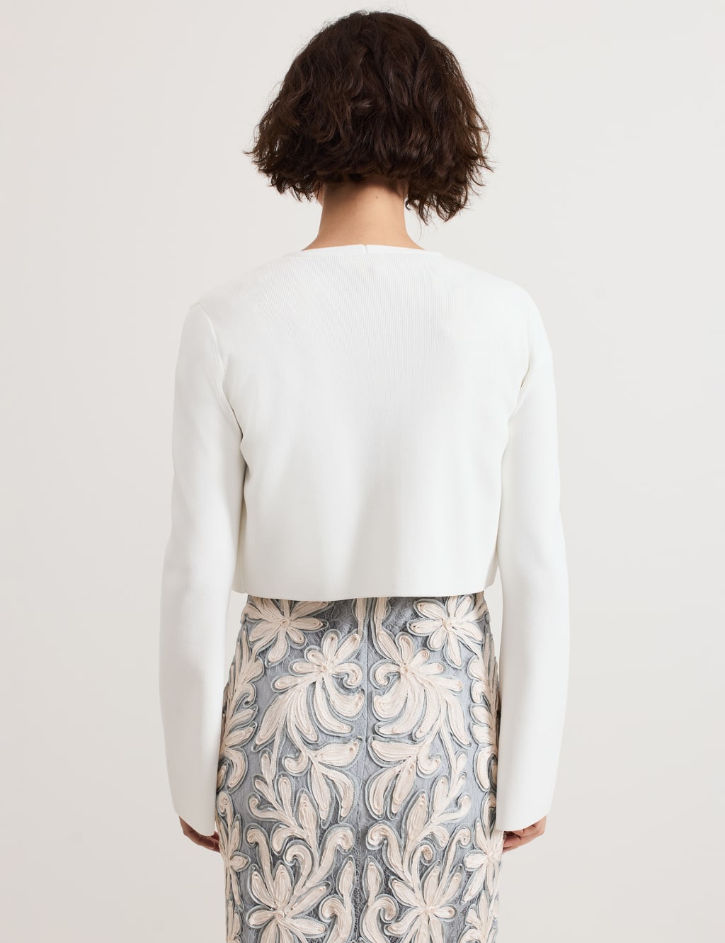 Ribbed Cropped Cardigan 3 of 6