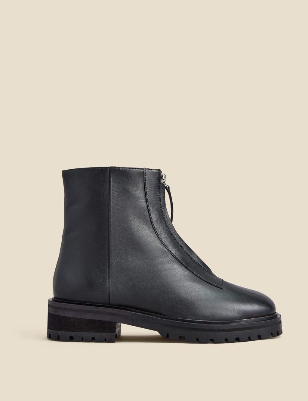 Chunky block heel ankle boots top