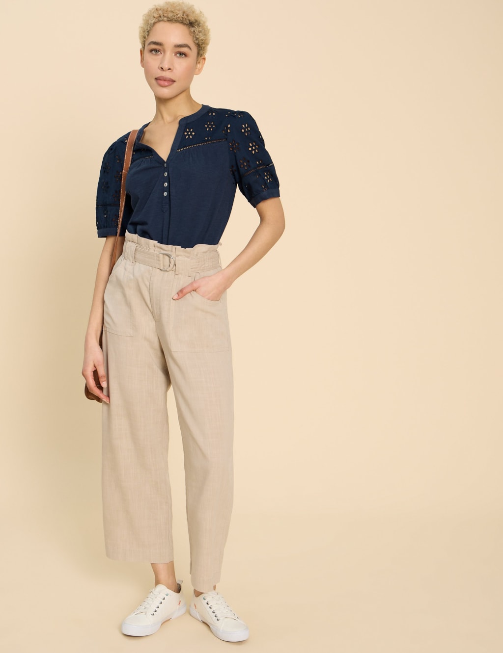 Pure Cotton Broderie Top 3 of 6