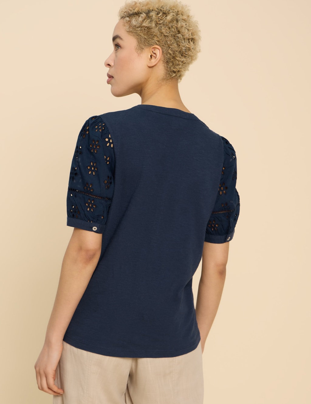 Pure Cotton Broderie Top 4 of 6