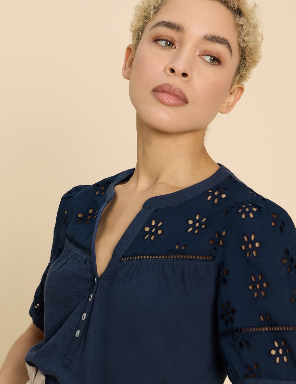 Pure Cotton Broderie Top 5 of 6