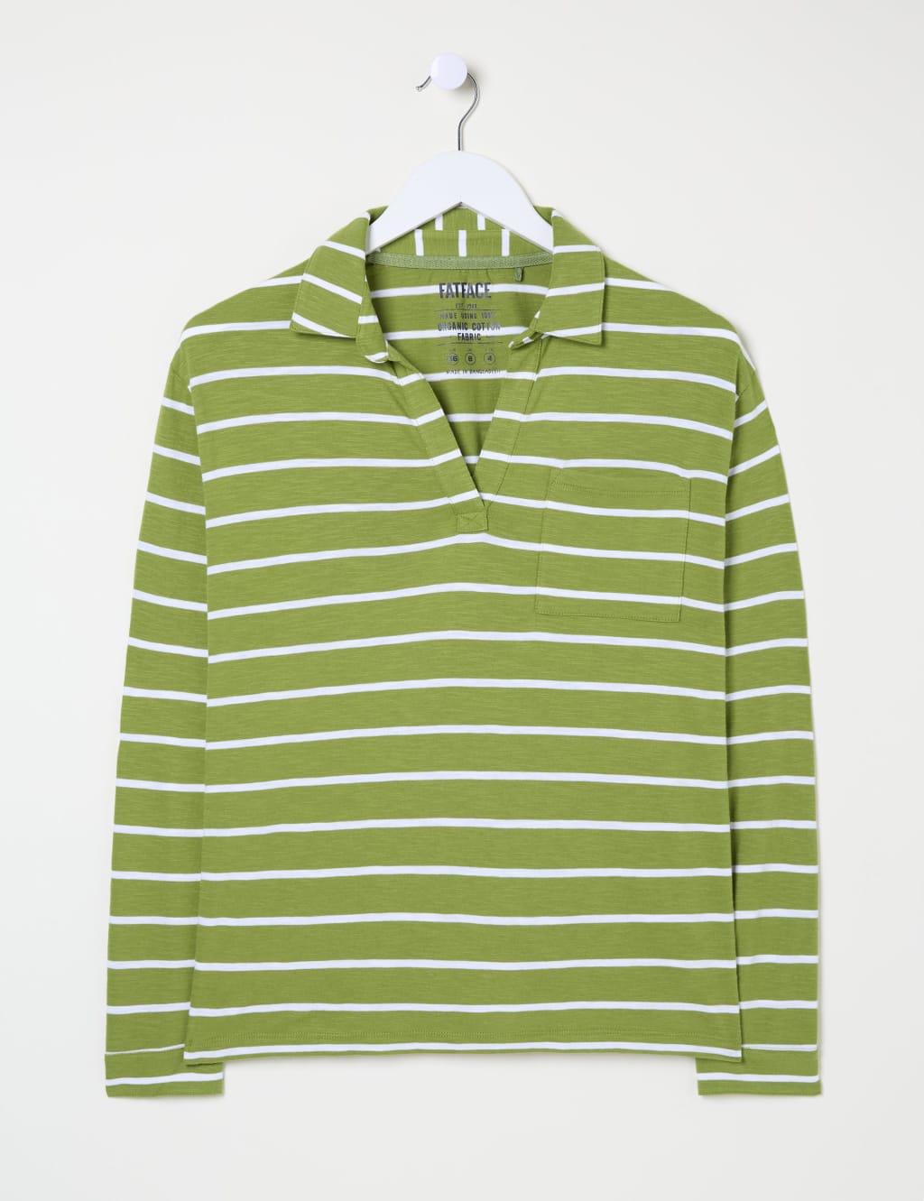 Pure Cotton Striped V-Neck Top 2 of 5