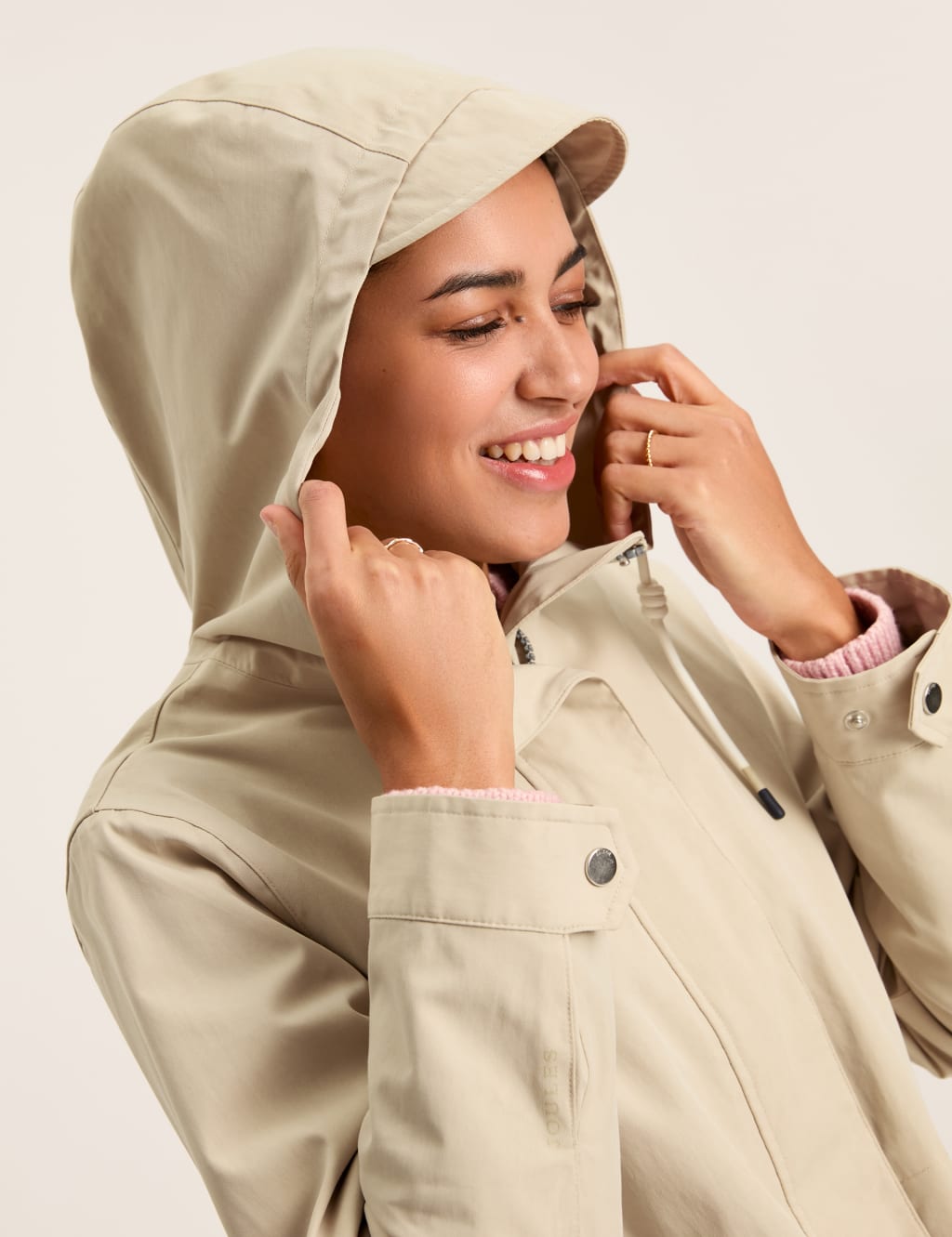 Cotton Rich Hooded Raincoat