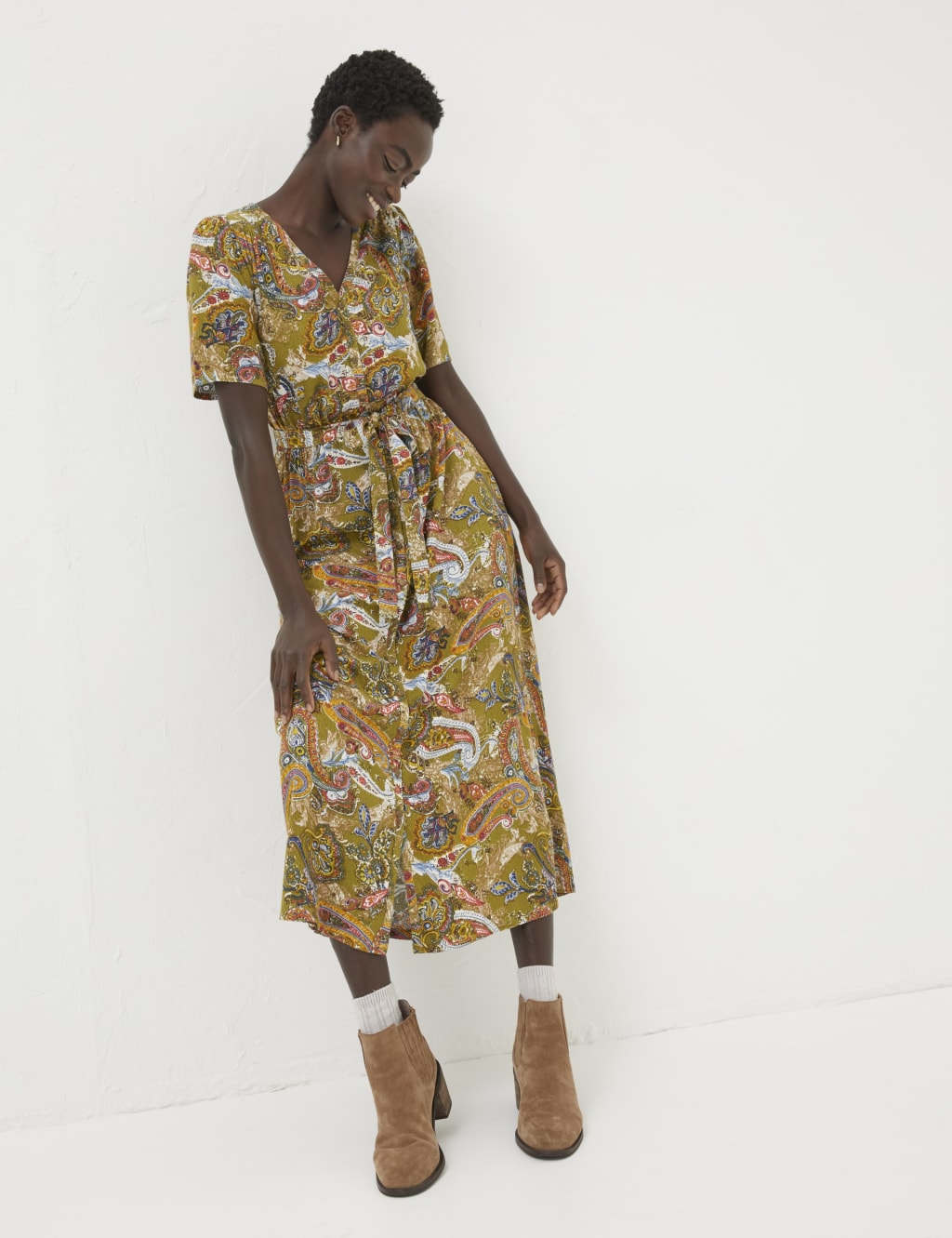 Tie waist tea dress cheap