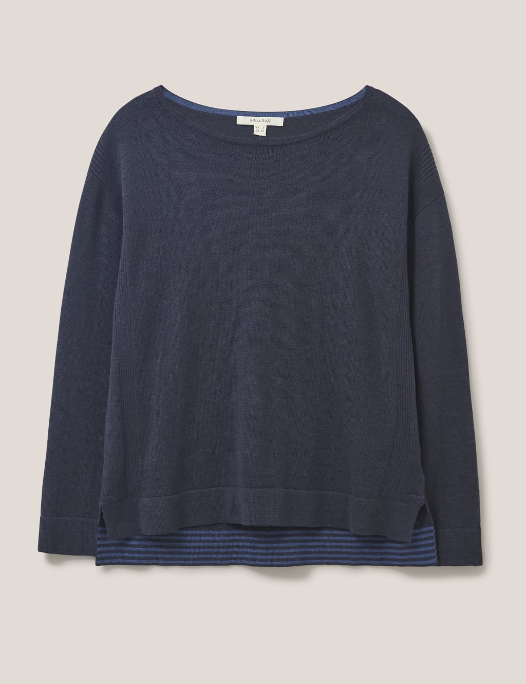 Cotton Rich Textured Crew Neck Jumper 2 of 7