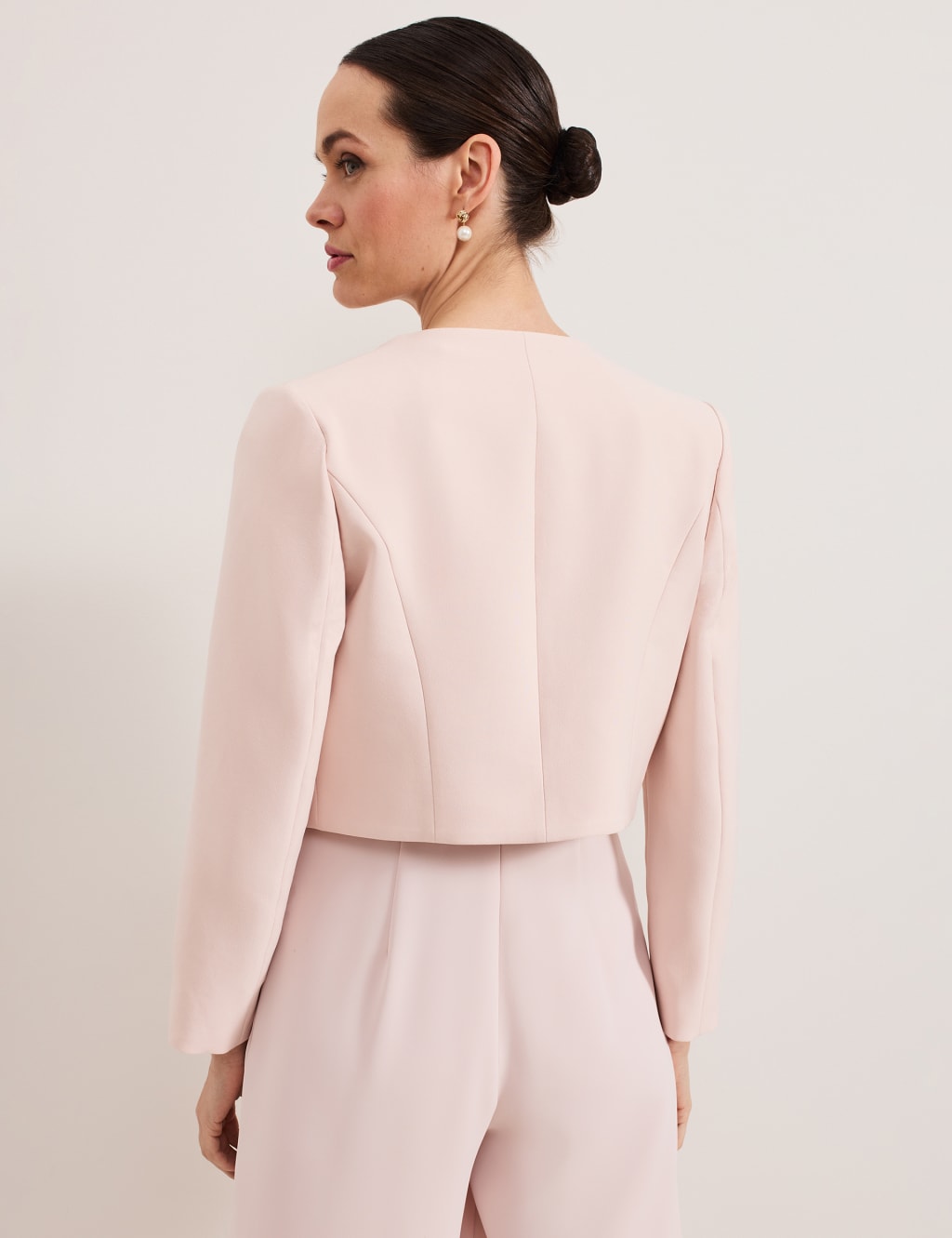 Collarless Short Jacket 3 of 5