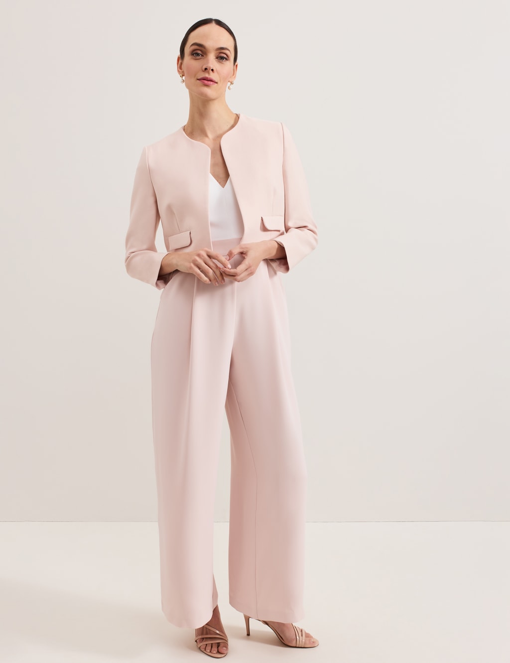 Collarless Short Jacket 4 of 5