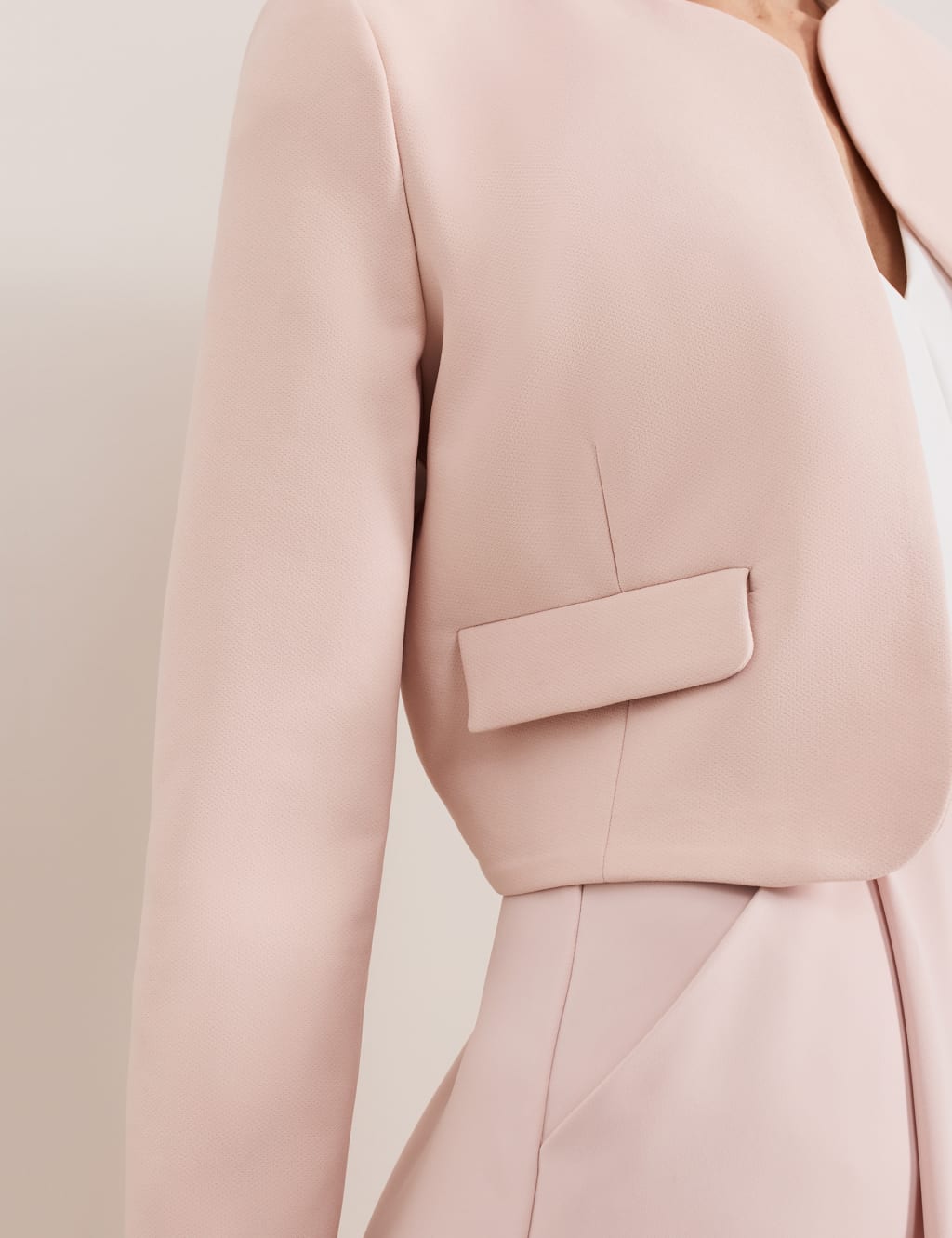 Collarless Short Jacket 5 of 5