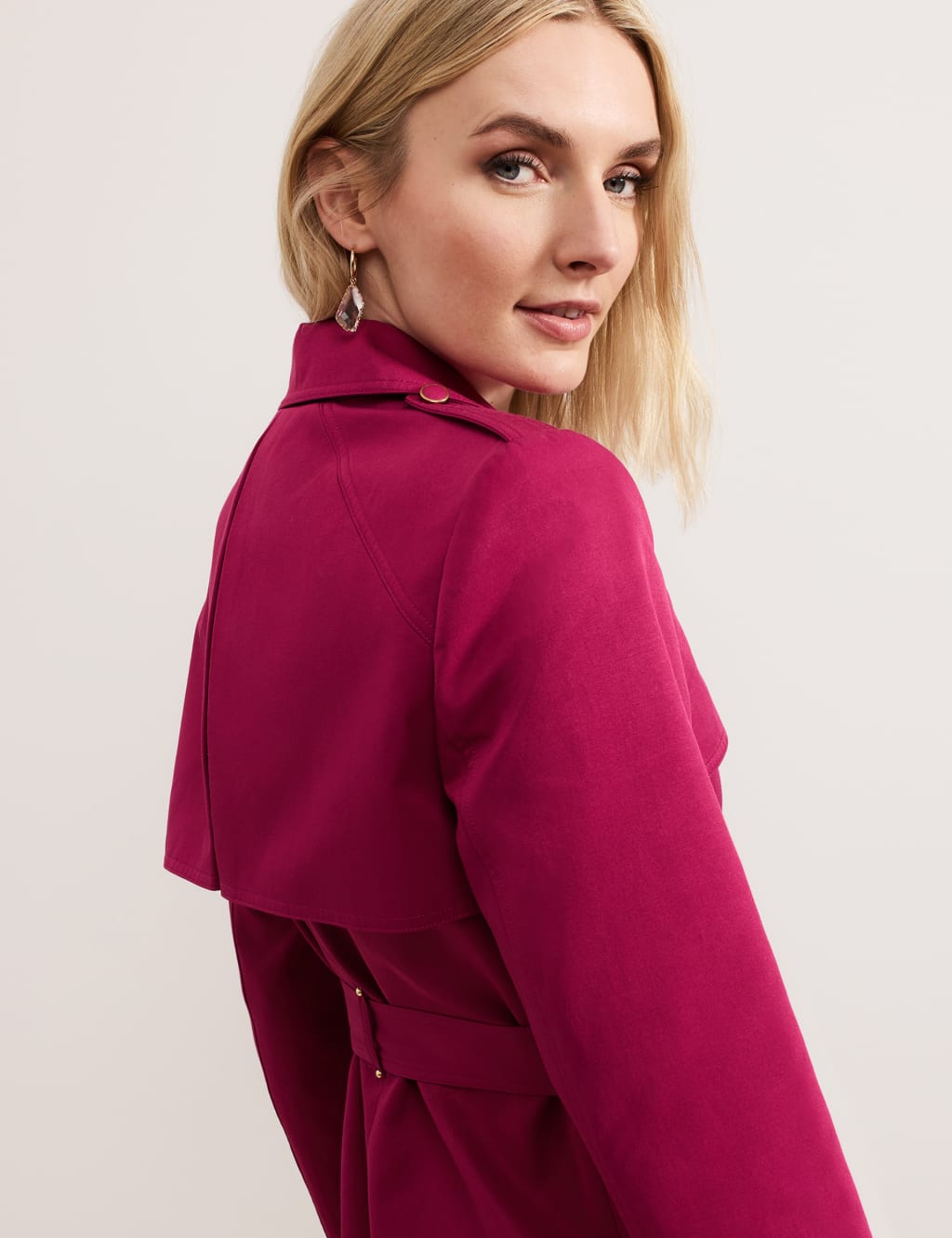 Cotton Blend Trench Coat 3 of 10