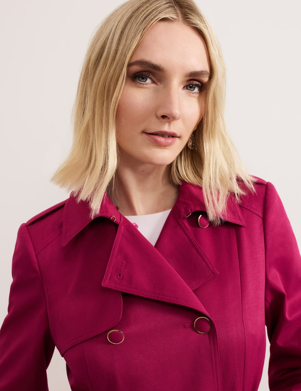 Cotton Blend Trench Coat 5 of 10