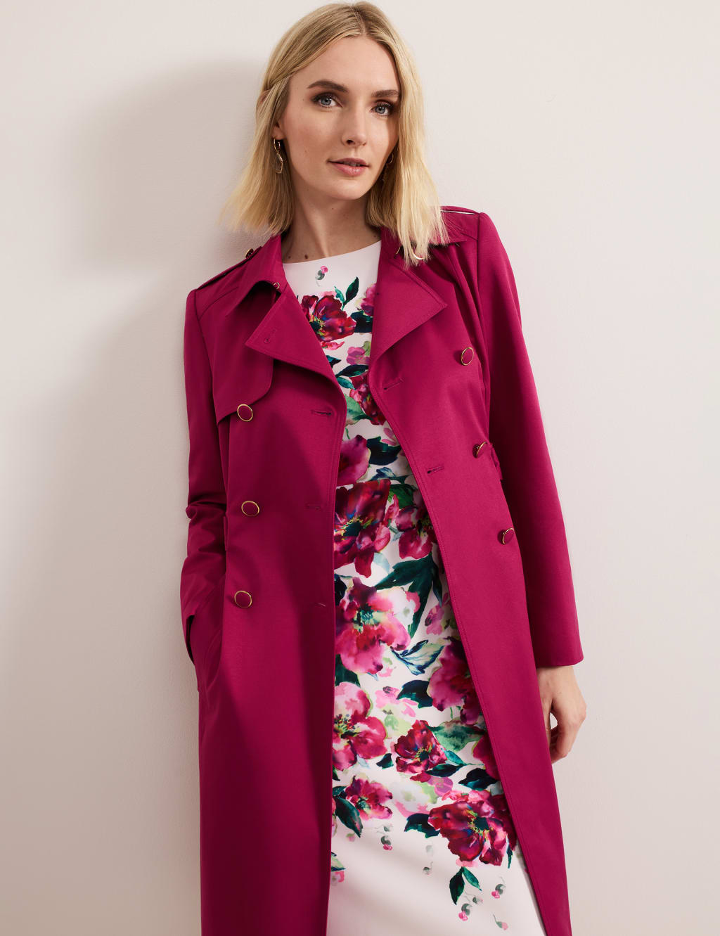 Cotton Blend Trench Coat 8 of 10