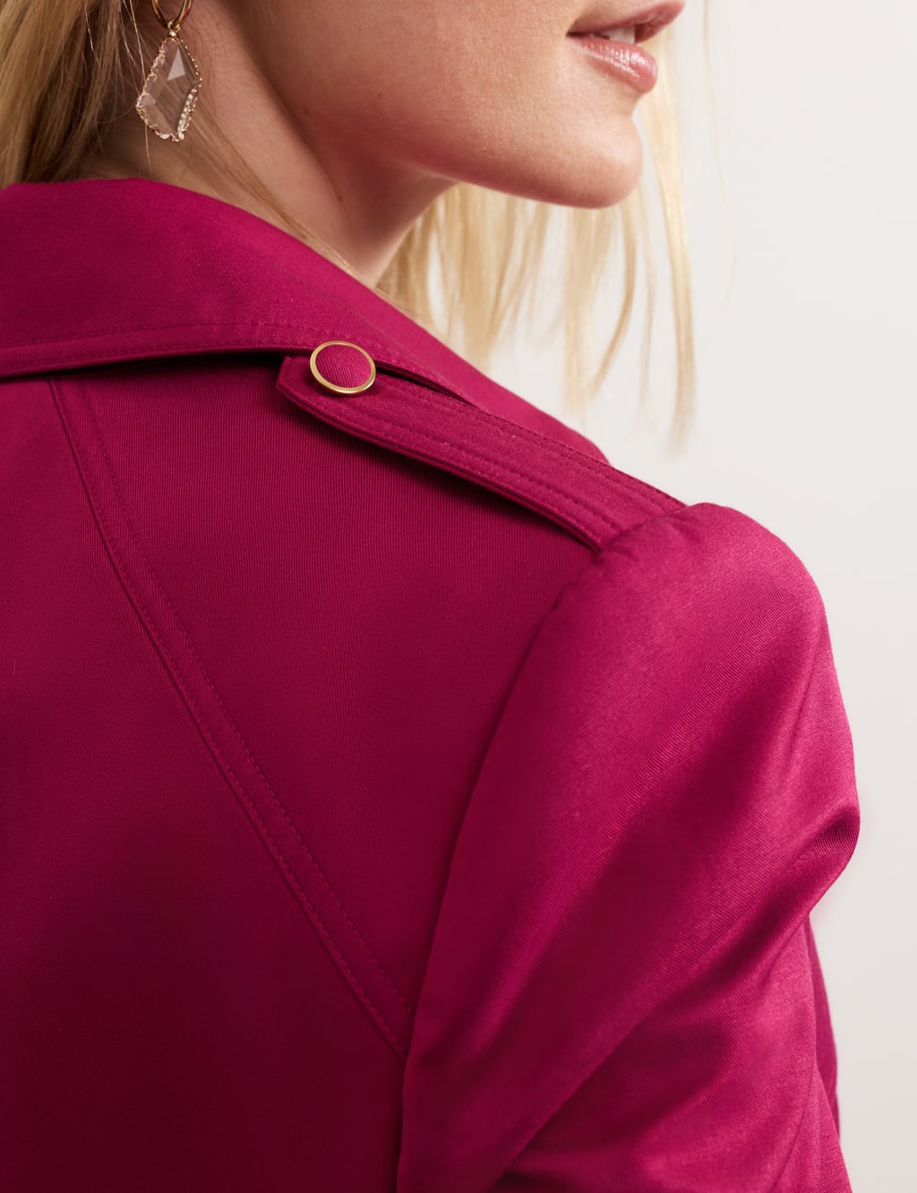 Cotton Blend Trench Coat 9 of 10