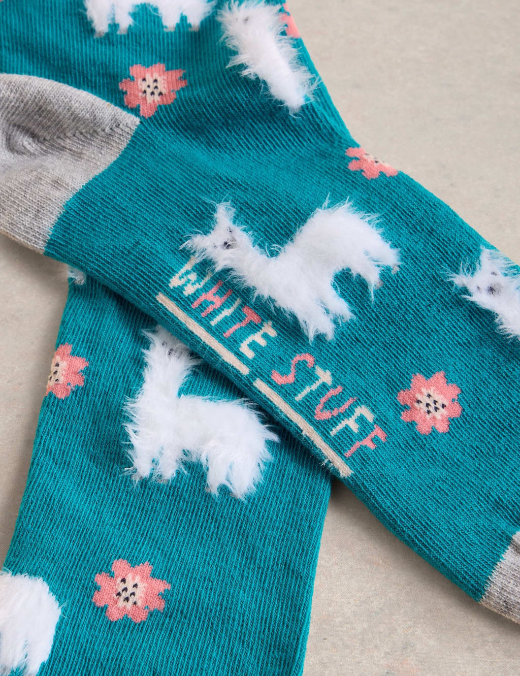 Cotton Rich Llama Ankle High Socks 2 of 2