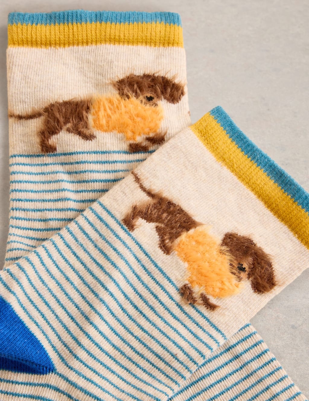 Cotton Rich Sausage Dog Ankle High Socks 2 of 2