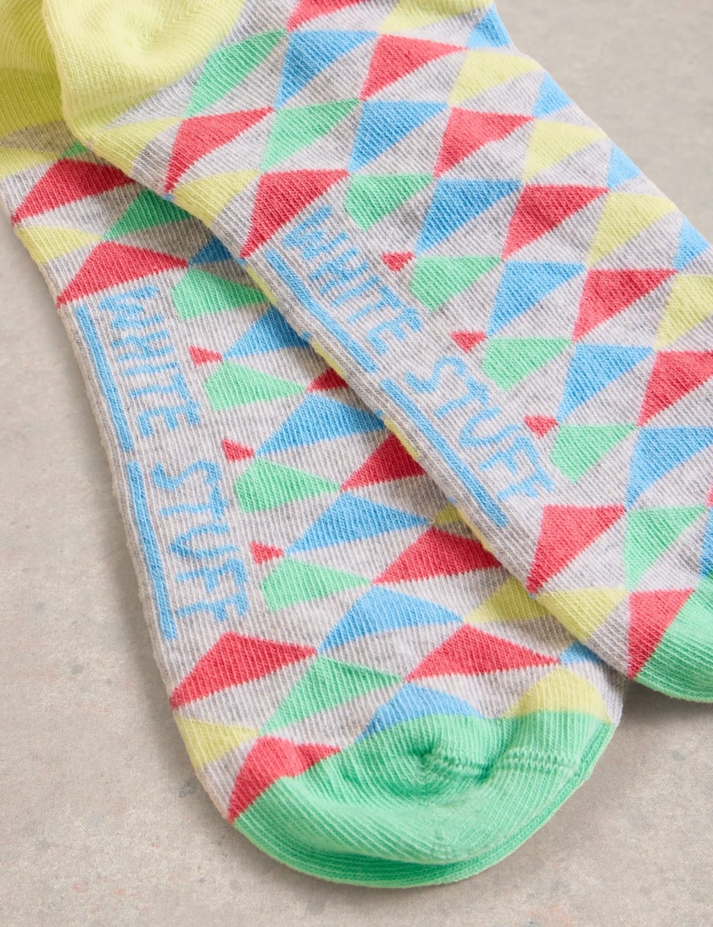 Cotton Rich Geometric Ankle High Socks 2 of 2