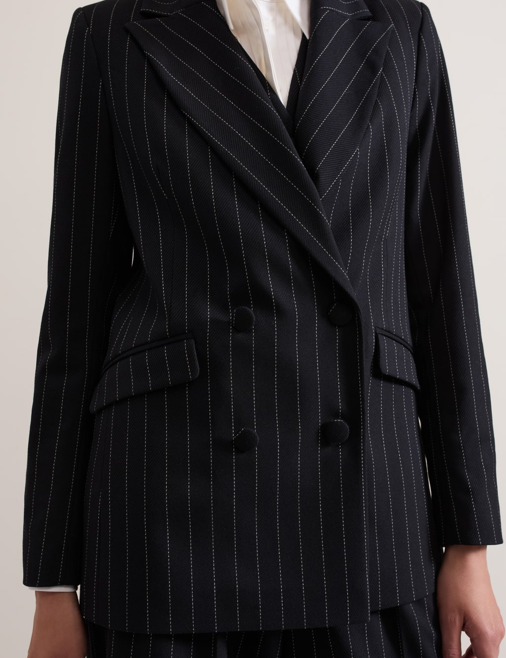 Pinstripe Double Breasted Blazer 6 of 8