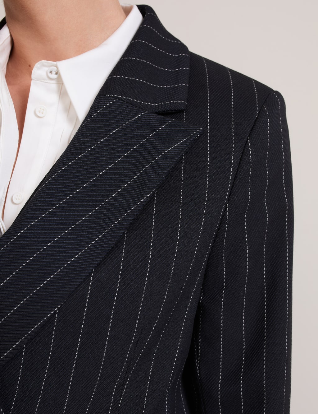 Pinstripe Double Breasted Blazer 8 of 8