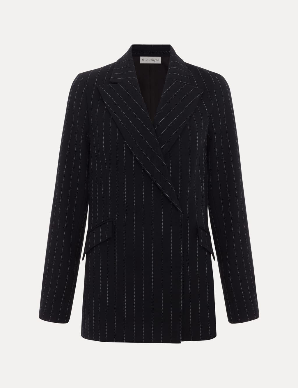 Pinstripe Double Breasted Blazer 2 of 8