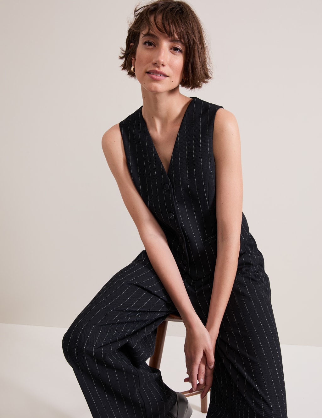 Pinstripe Single Breasted Waistcoat 5 of 8