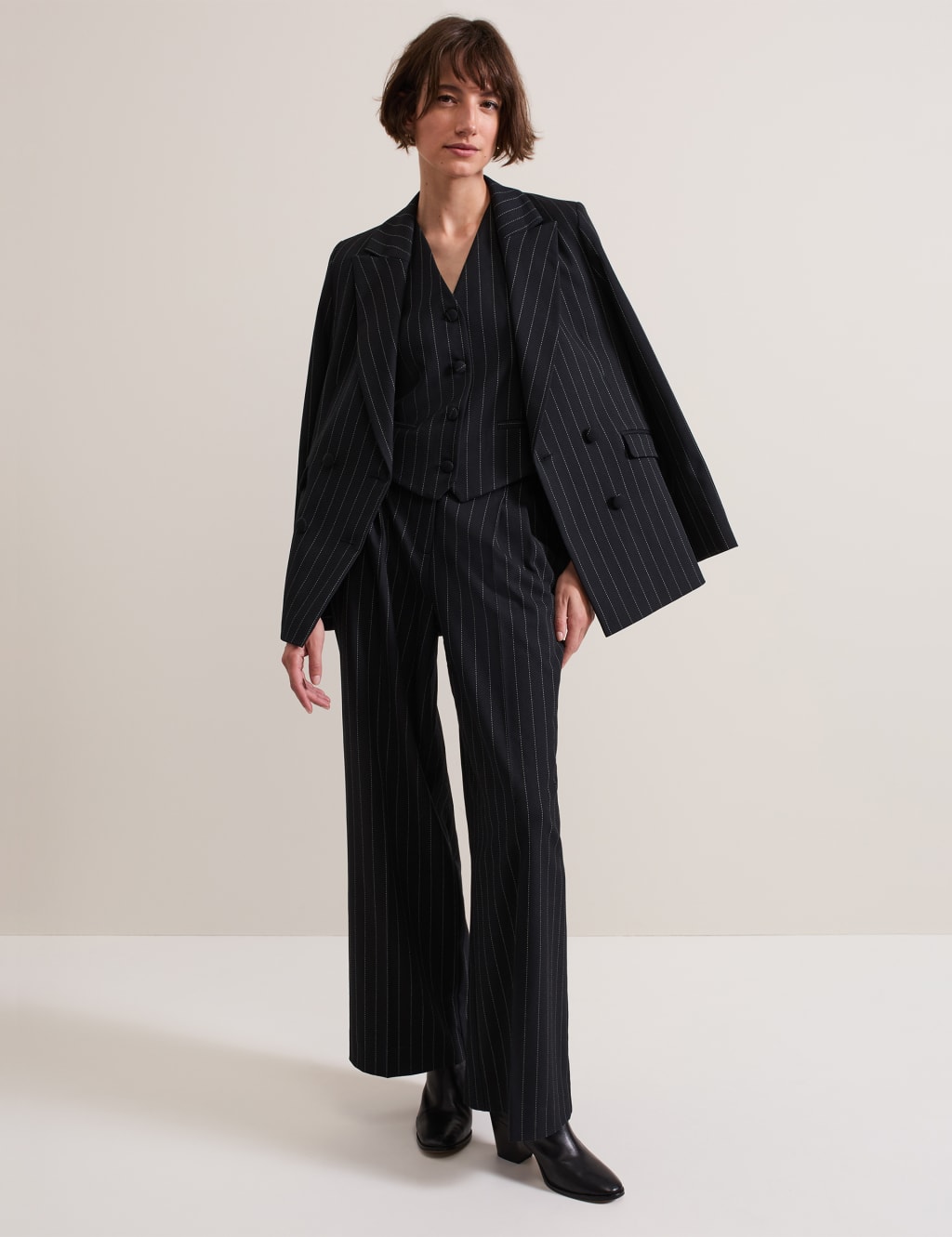 Pinstripe Single Breasted Waistcoat 8 of 8