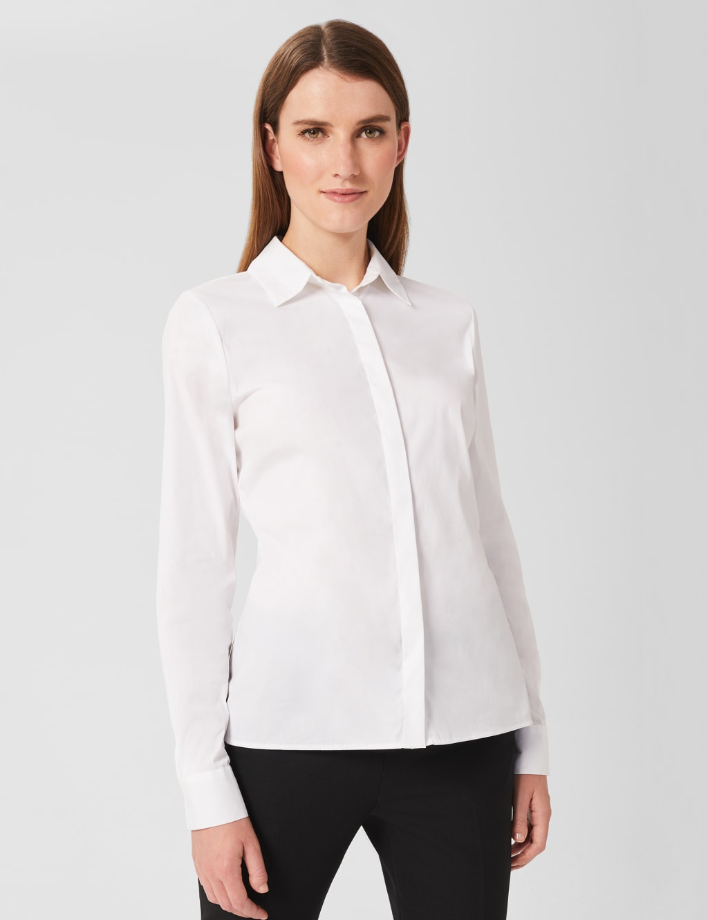 Cotton Rich Collared Long Sleeve Shirt 1 of 5