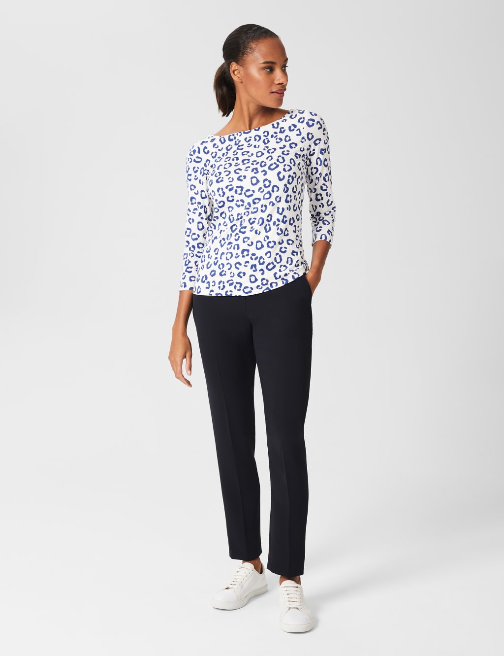 Animal Print 3/4 Sleeve Top 4 of 5
