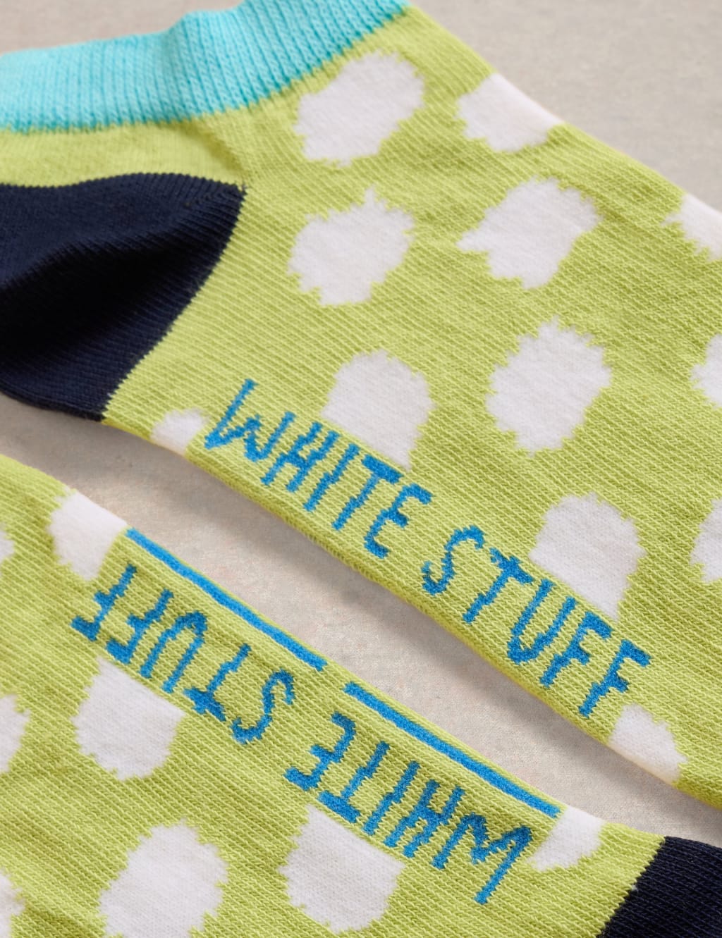 Cotton Rich Patterned Trainer Socks 2 of 2