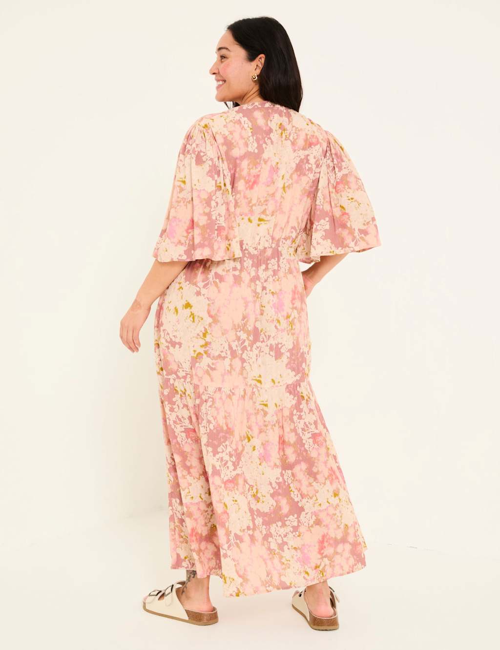 Floral V-Neck Maxi Tiered Dress 7 of 10