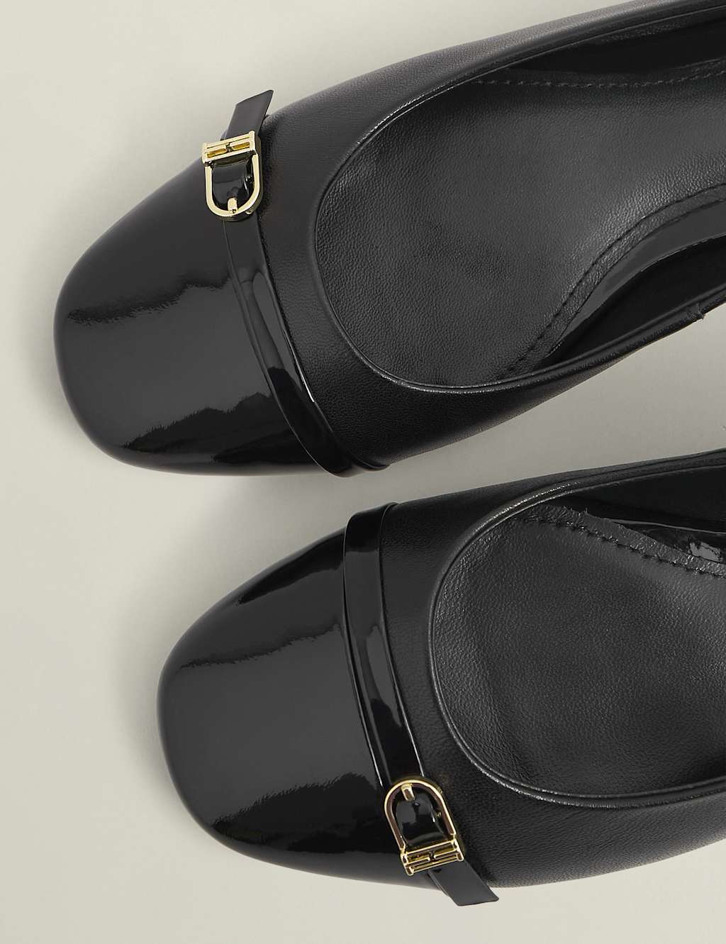 Leather Buckle Flat Ballet Pumps 5 of 5