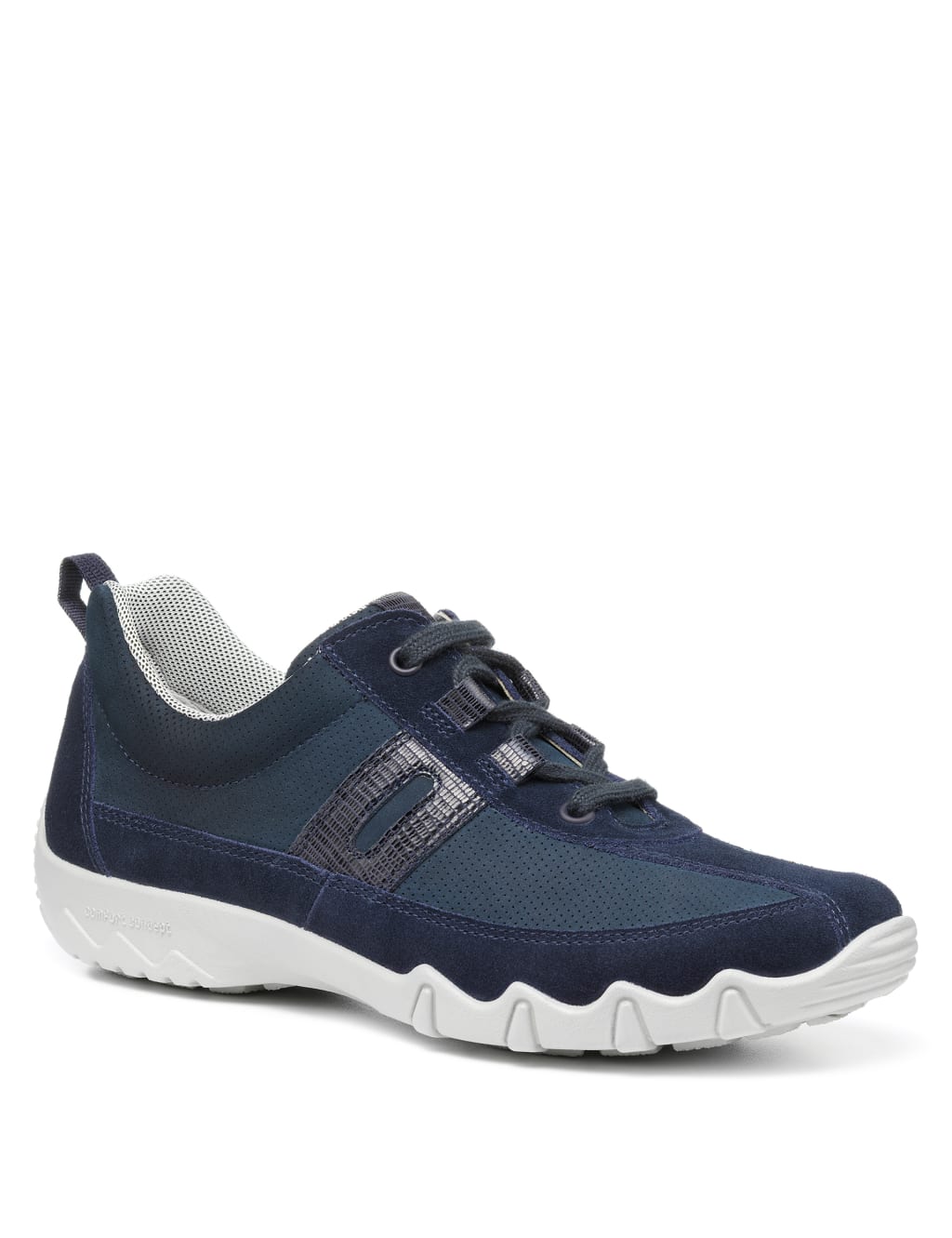 Leanne Wide Fit Suede Lace Up Trainers 3 of 4