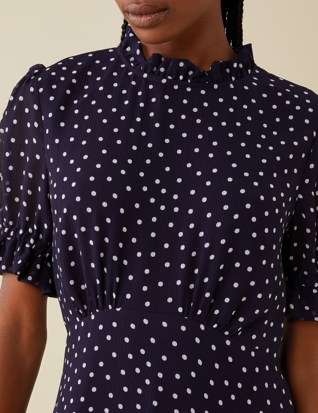 New look tiered midaxi smock dress in polka dot cheap