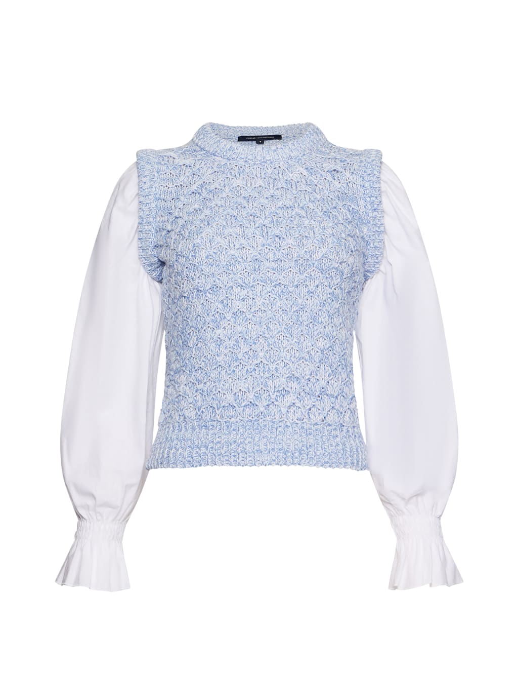 Cotton Rich Textured Crew Neck Knitted Vest 2 of 4