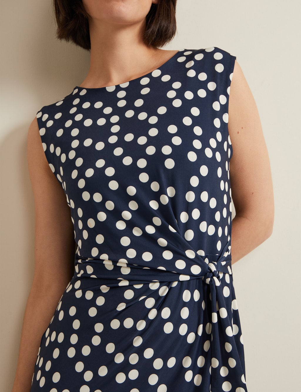 Polka dot shift dress uk store